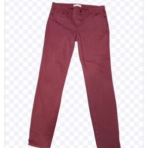 Madewell Skinny Skinny Jeans Women’s Size 29bMaroon Red Burgundy Pants
